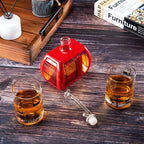 Ski Mountain Gondola Decanter & Glasses for Wine & Whiskey - 34oz
