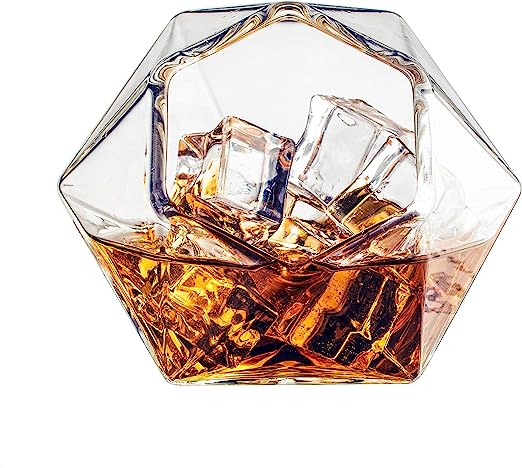 Set of 4 Diamond Whiskey & Wine Glasses 10oz-2