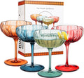 Khen Flower Modern Wavy Glass Coupes Martini-0