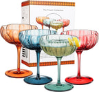 Khen Flower Modern Wavy Glass Coupes Martini-0