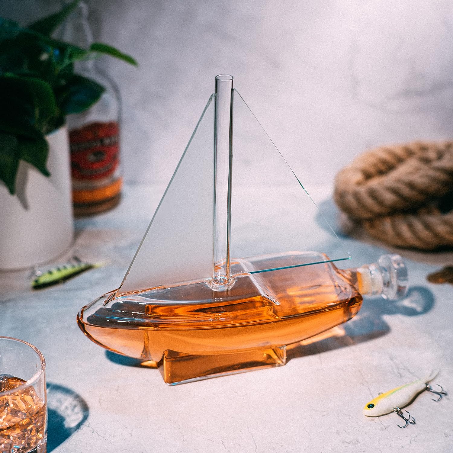 Sailboat Whiskey & Wine Decanter Ship -  750ml-4