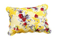 DaDa Bedding Sunshine Yellow Hummingbirds Floral Scalloped Pillow Sham 1-Piece (JHW-925)-0