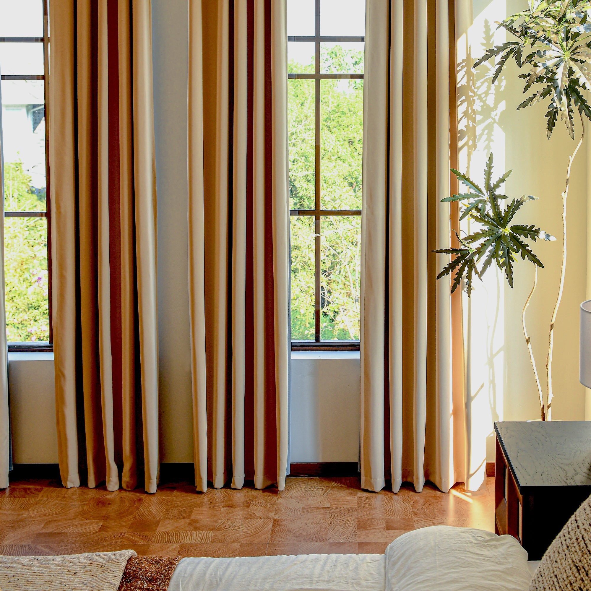 Custom Luxury Silk-Fiber Blackout Curtains-3