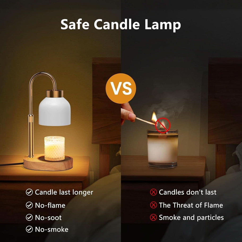 Adjustable Candle Warmer Lamp With Programmable Dimmer
