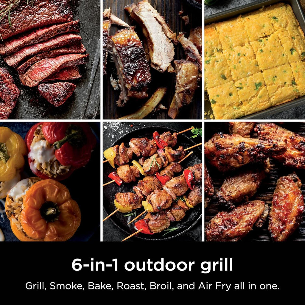 Woodfire Outdoor Grill Smoker 6 In 1 Electric Appliance-1
