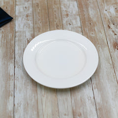 Set Of 12 Professional Rolled Rim White Dessert Plate 7" inch | 18 Cm
