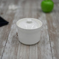 White 4" inch | 10 Cm 8 Fl Oz | 250 Ml Soup Cup With Lid-0