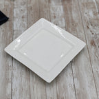 White Dinner Plate 10" inch X 10" inch| 25 X 25 Cm-0