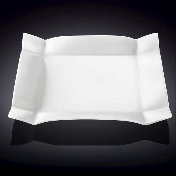 Set Of 3 White Square Platter 14" inch X 14" inch | 35.5 X 35.5 Cm-1