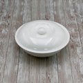 Large White 10" inch | Bowl With Lid 57 Oz |-0