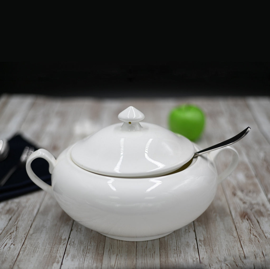 Large White Tureen 95 Oz | 2800 Ml In Colour Box-1