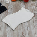 Flat Porcelain White Dish With Handles 14" inch | 36 Cm-0