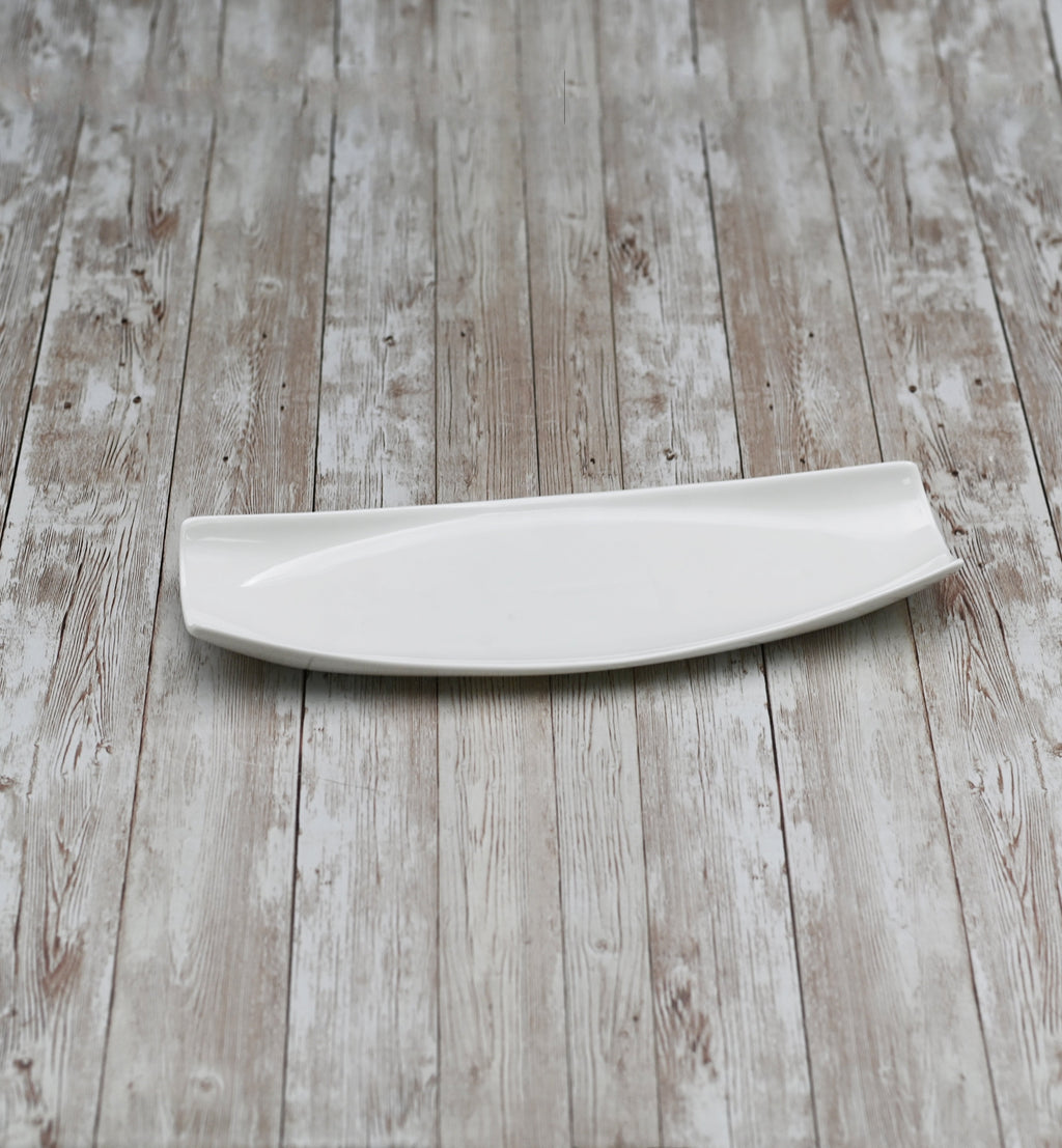 White Celery Tray / Dish 14" inch X 4.5" inch | 35 X 11 Cm-0