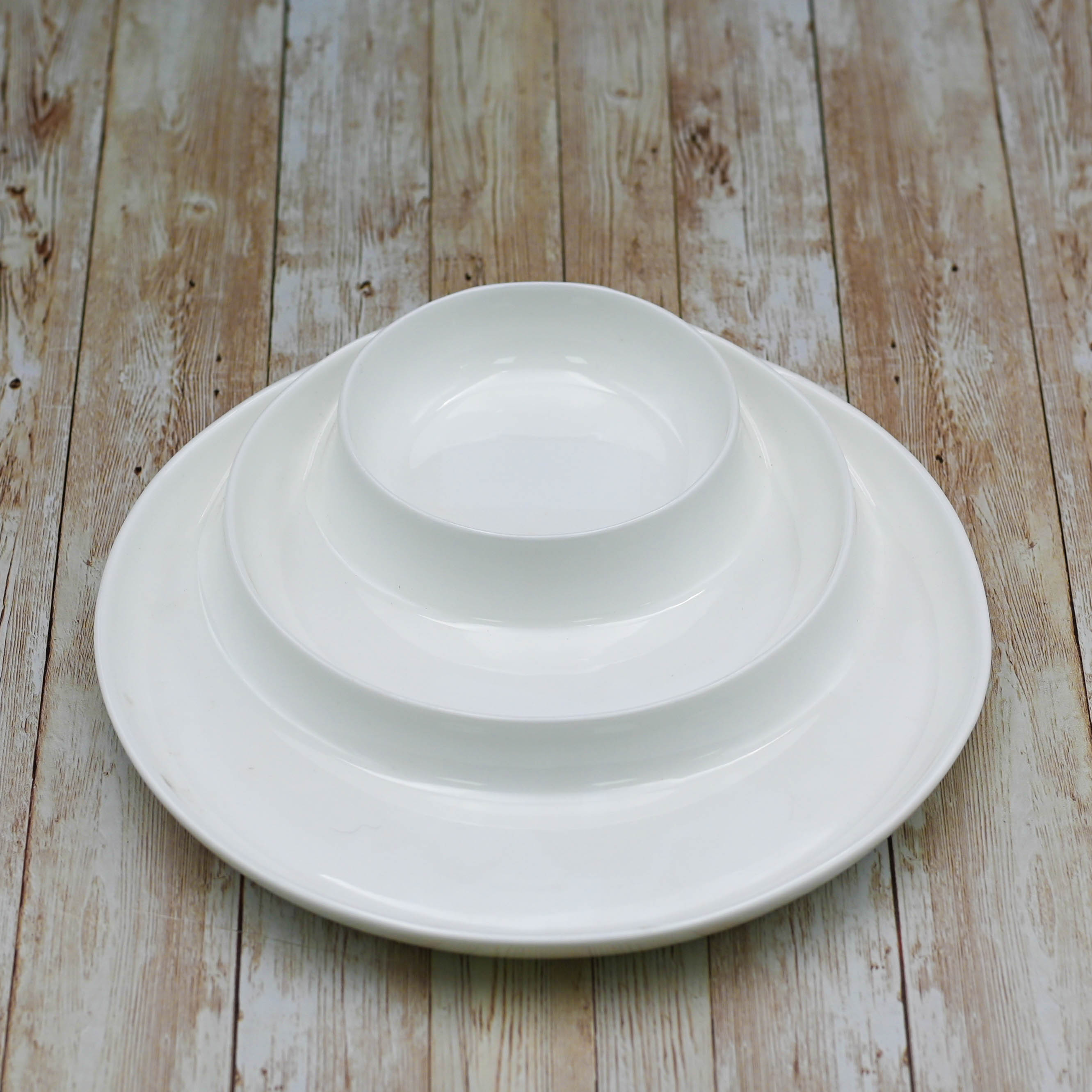 White Divided Dish 10" inch | 25.5 Cm-0