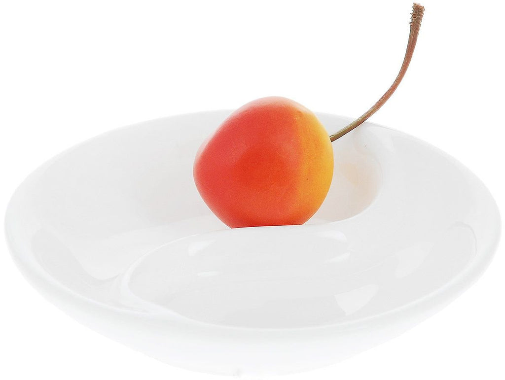Round White Ying Yang Divided Soy Dish 3.5" inch | 9 Cm