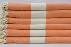 VENICE ORANGE TURKISH TOWEL-2