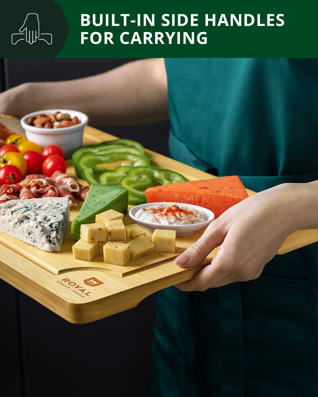 Cutting Board Set of 2, Bamboo-1