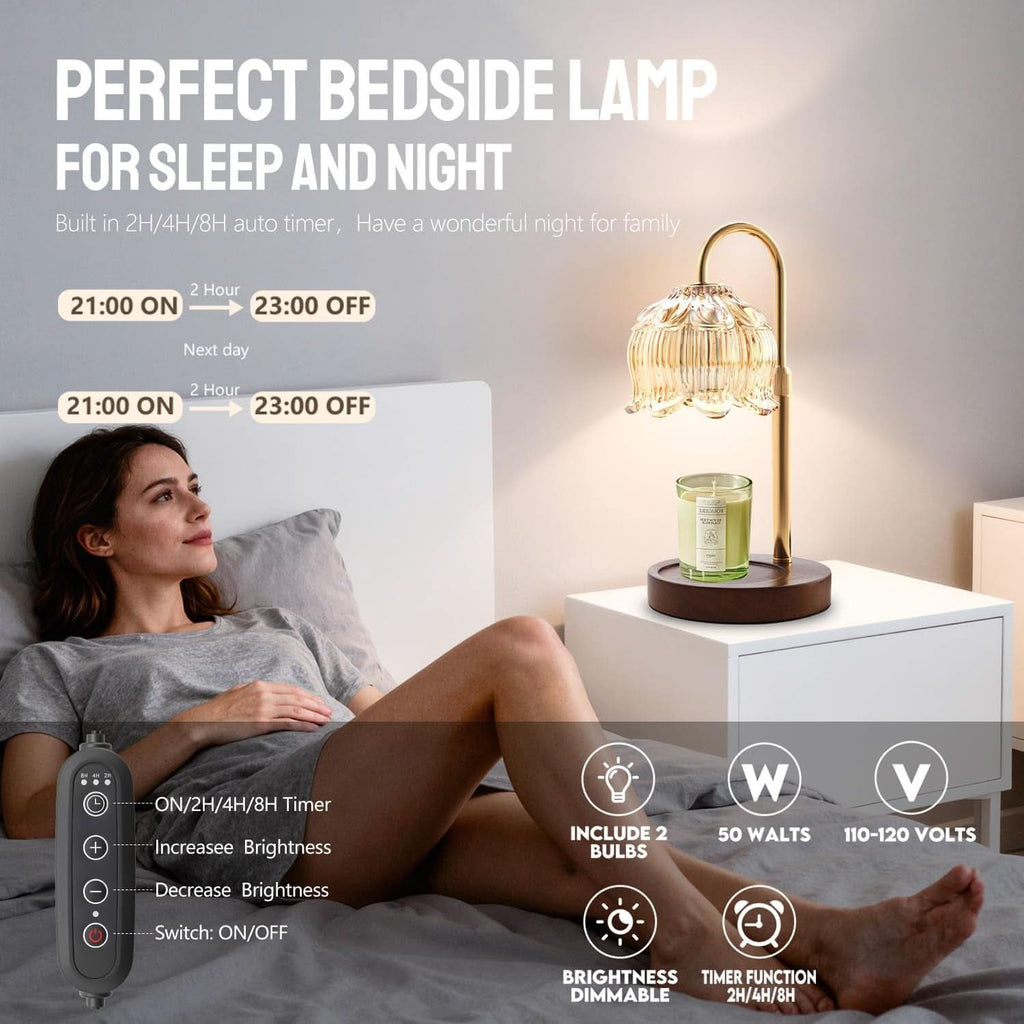 Fragrance Candle Warmer Lamp With Adjustable Timer