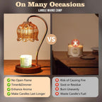 Electric Aromatherapy Candle Warmer Lamp With Timer
