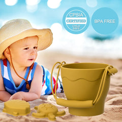8 pcs set beach toys in food grade silicone