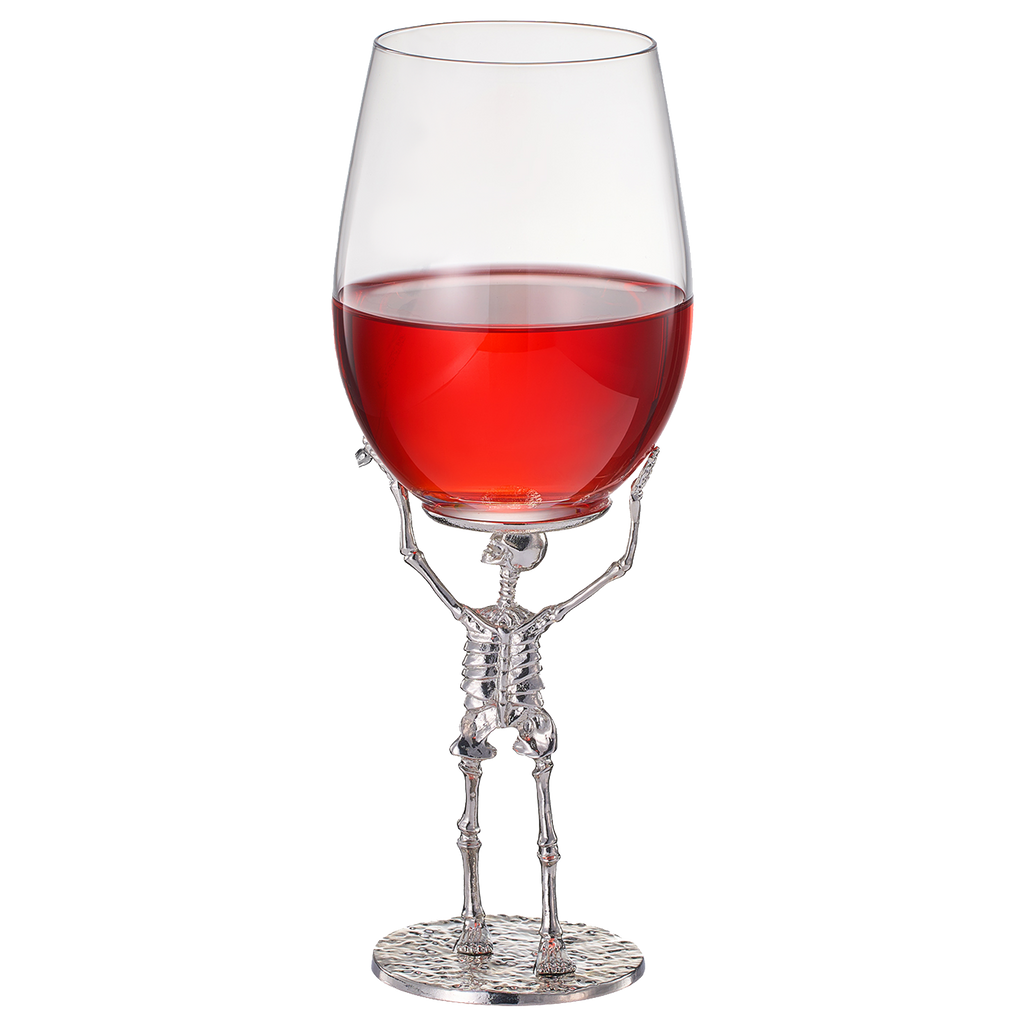 Stemmed Skeleton Wine Glass | SINGLE | 19oz-0