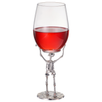Stemmed Skeleton Wine Glass | SINGLE | 19oz-0