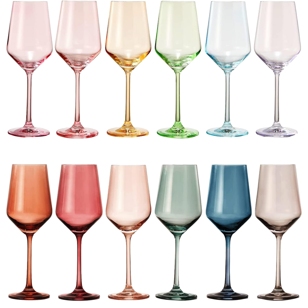 Make Your Own Set Wine Glass SINGLE, Large 12 oz (Midnight Blue)