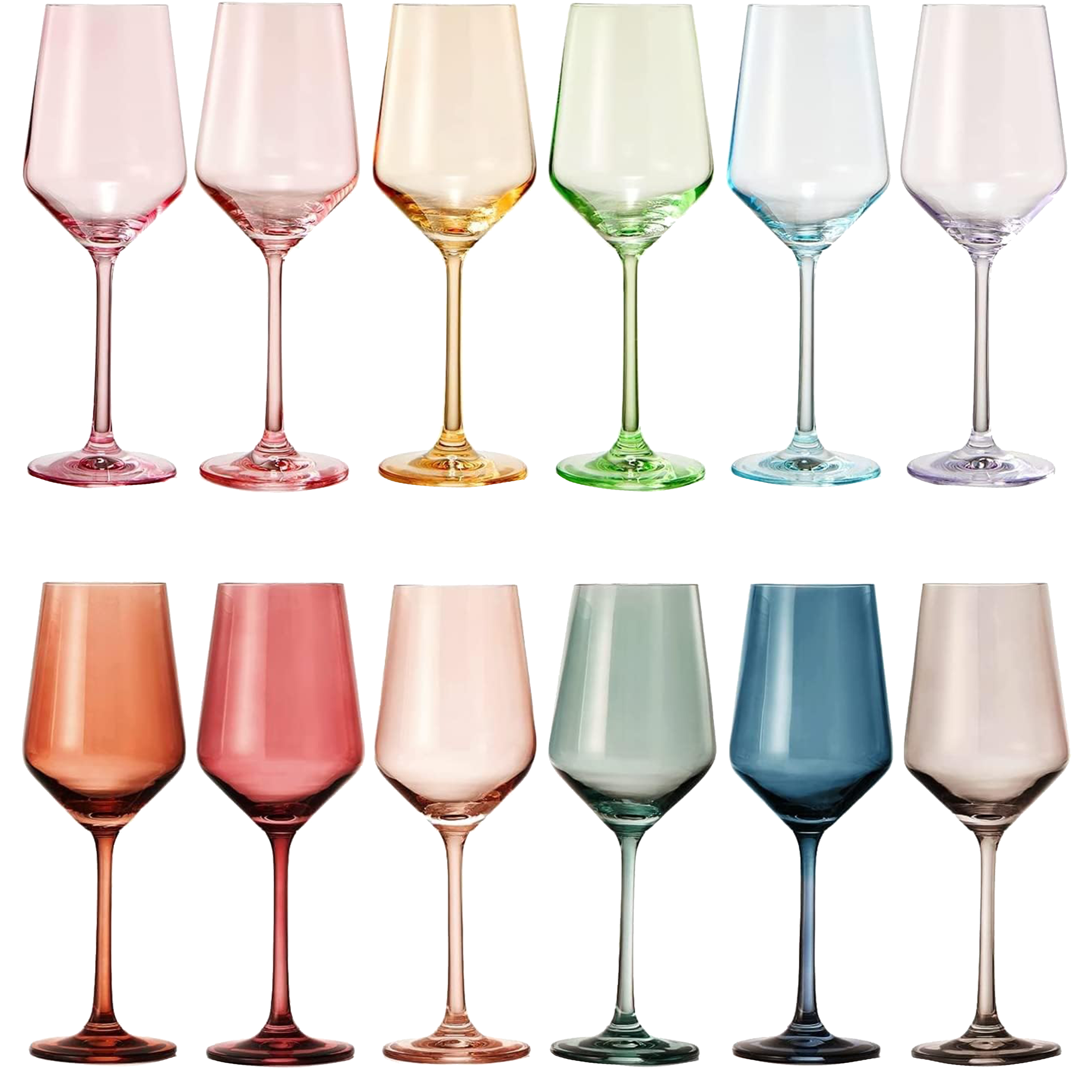 Make Your Own Set Wine Glass SINGLE, Large 12 oz (Midnight Blue)
