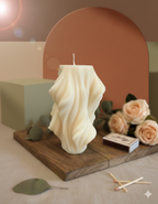Modern Twist Candle | Contemporary Art Home Accent-0