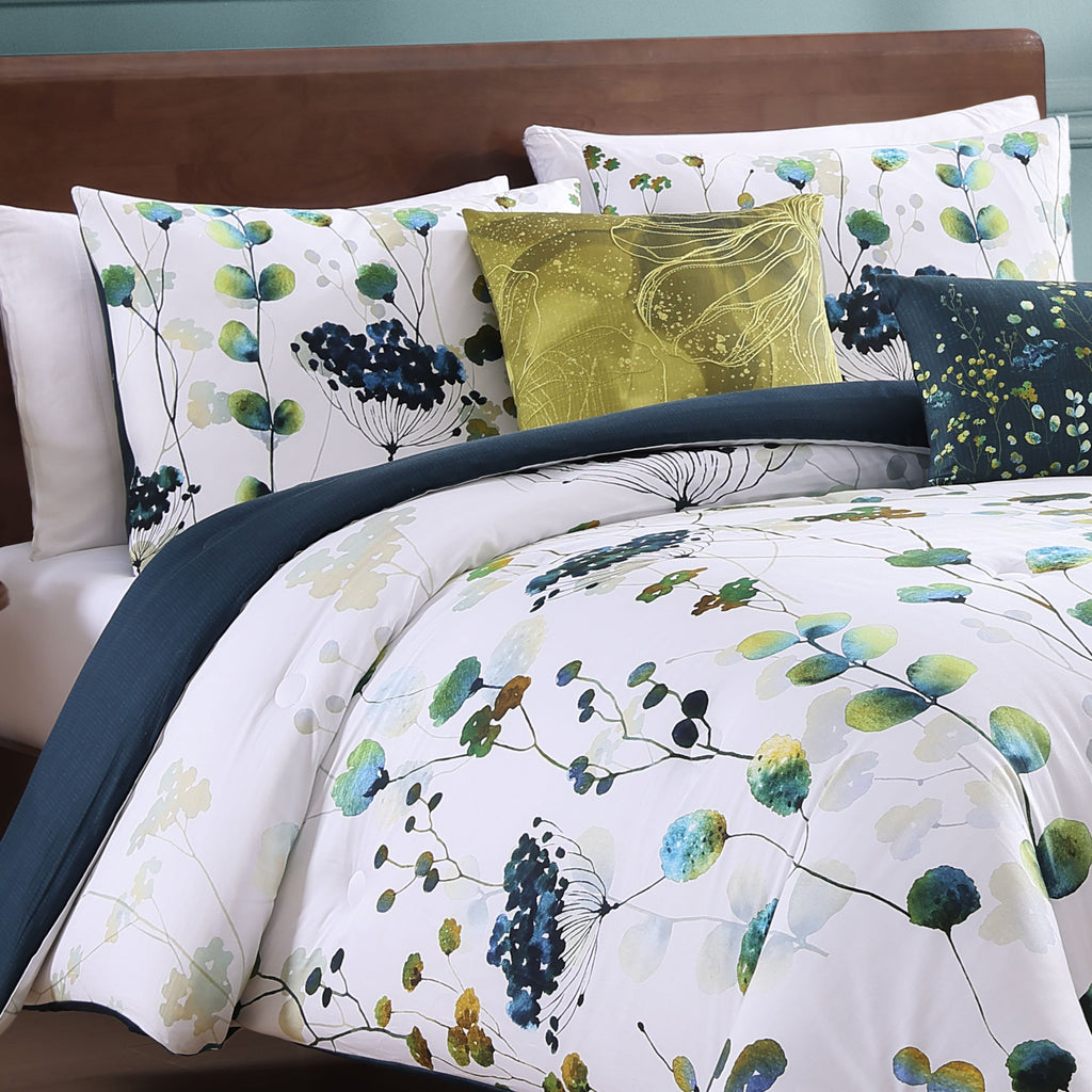 Bebejan Abstract Vines 5 Piece Reversible Comforter Set