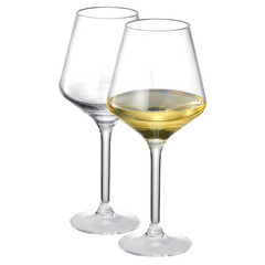 European Style Crystal, Stemmed Wine Glasses | Set of 6 | 15oz-12