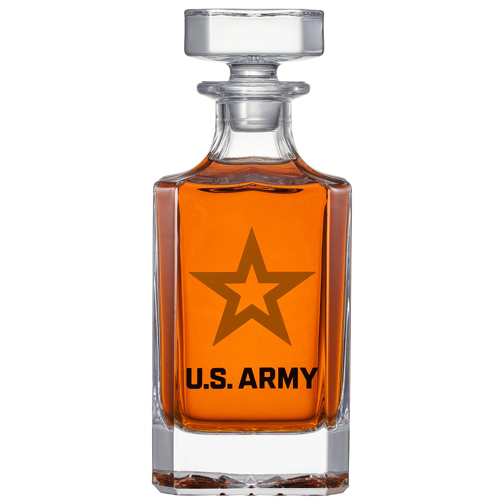 Army Whiskey Decanter Gift Set | 730mL Decanter 2 Whiskey Glass-2