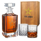 Army Whiskey Decanter Gift Set | 730mL Decanter 2 Whiskey Glass-0