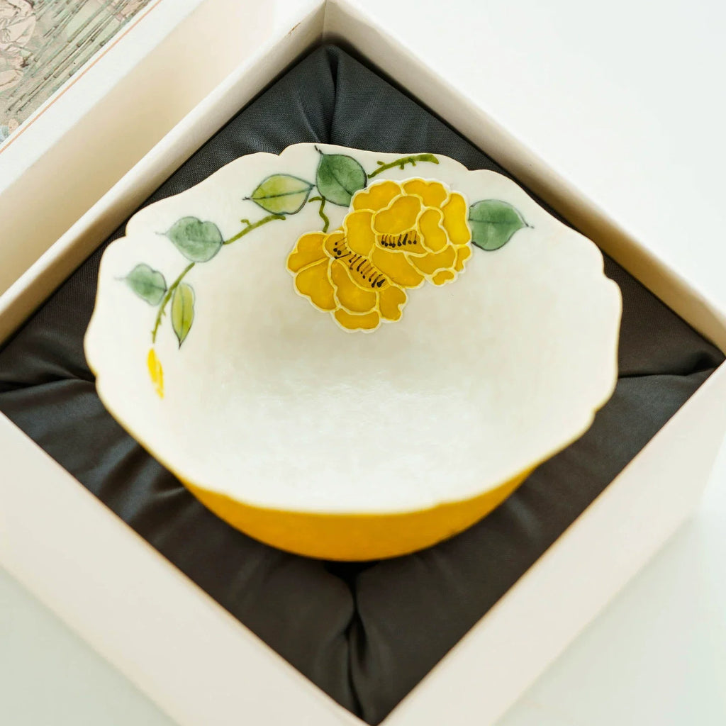 Imperial Blossom Hand-Painted Porcelain Tea Cup – Lingban Petal Edition-3