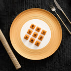 Aurelian Radial 13-Inch Fine Ceramic Flat Plate – Minimalist Sculptural Series-4