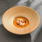 Aurelian Radial 10-Inch Fine Ceramic Hat Plate – Sculptural Fine Dining Series-0