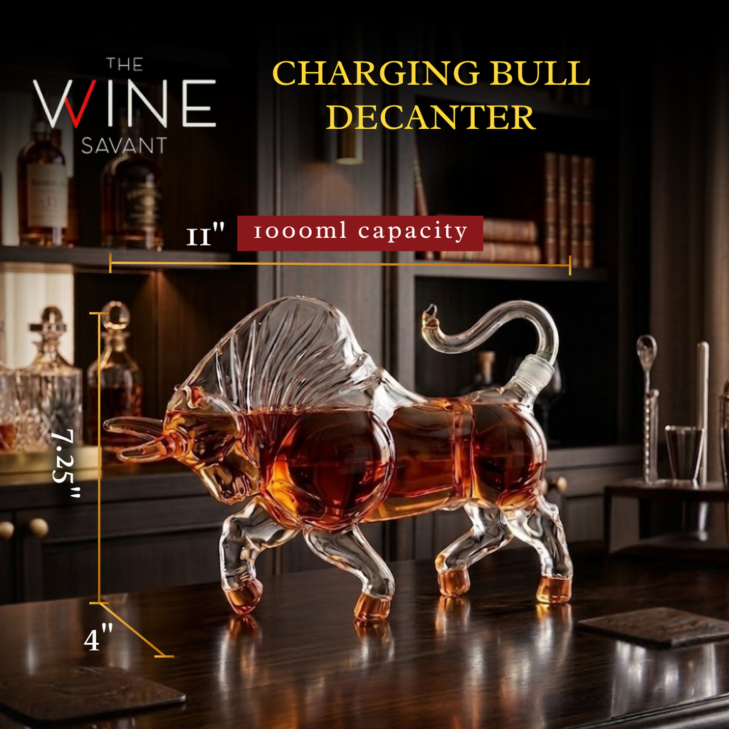 Charging Bull Heads Forward Animal Liquor Decanter-1