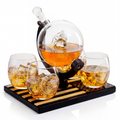 Marine Decanter Set With 4 Whiskey Glasses 1000ml-0