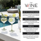 Floating Wine Glasses for Pool - Set of 2-15 OZ (Muted Green)-4