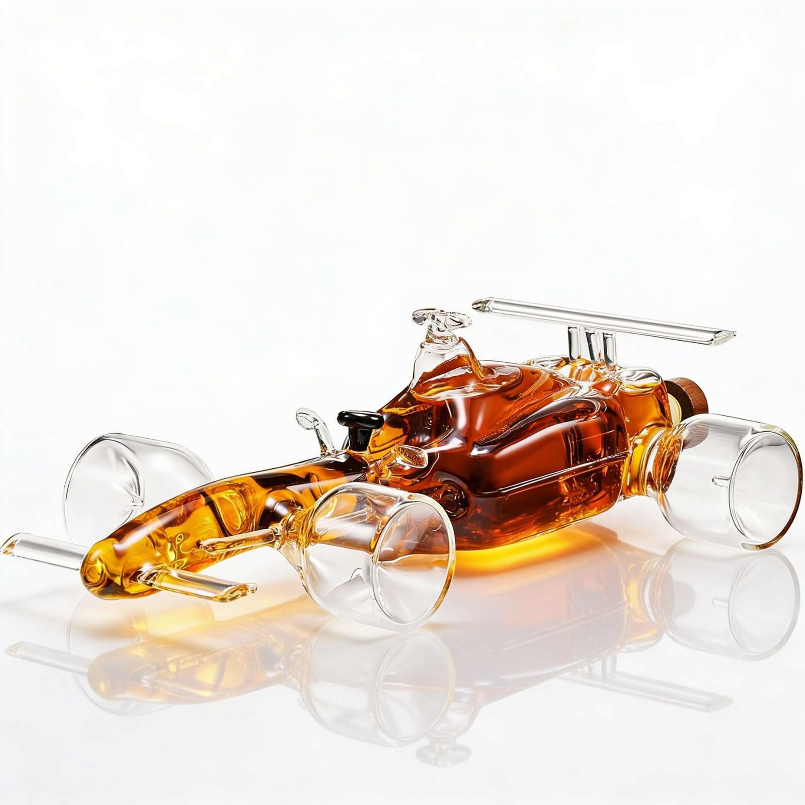F1 Racecar Whiskey Decanter - 8.12OZ - Scotch, Bourbon, Liquor Decanter-0