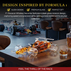 F1 Racecar Whiskey Decanter - 8.12OZ - Scotch, Bourbon, Liquor Decanter-1