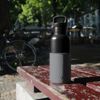 Black-Metallic Grey 16 Oz