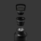 Black-Metallic Grey 16 Oz