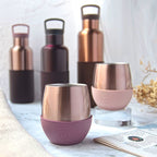 Pink Gold Tumbler-Dusty Rose 8 OZ