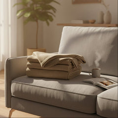 (2 Pack) Grid Pattern Fleece Blankets