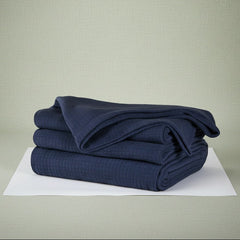 (2 Pack) Grid Pattern Fleece Blankets