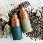 Wood Grain-Peacock Green 16 Oz