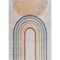 Low-Pile Giza Washable Rainbow Area Rug