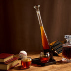 Baseball Themed Whiskey Decanter Set - 20Oz Bat Shaped Decanter-2