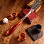 Baseball Themed Whiskey Decanter Set - 20Oz Bat Shaped Decanter-4